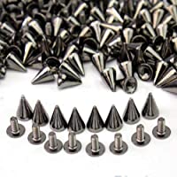 Xinlie Metal Bullet Stud Spike Punk Cinturón Bolsa Clothes Remache Cone Studs Metal Bullet Spikes Rivet Para la…
